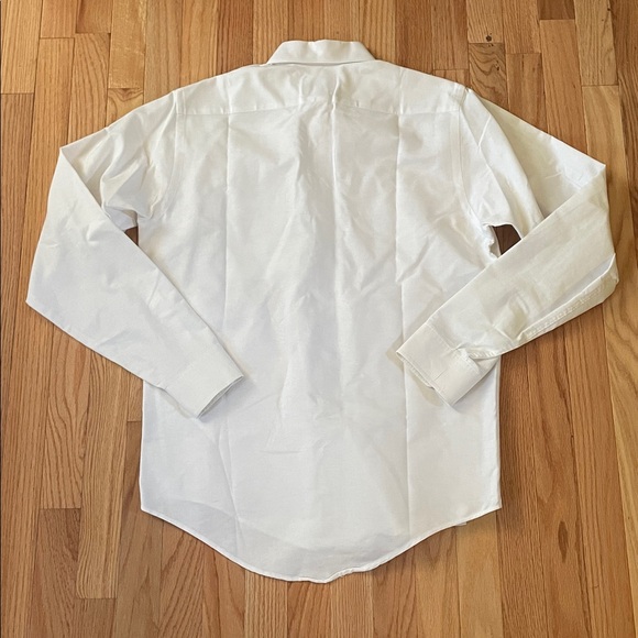 John Henry Golden Needle Button Up Dress Shirt Mens 15.5 White Formal Business - Picture 5 of 6